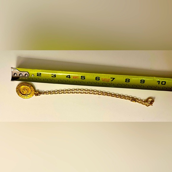 Chanel Vintage Gold Plated CC Medallion Pendant Necklace - Picture 8 of 15